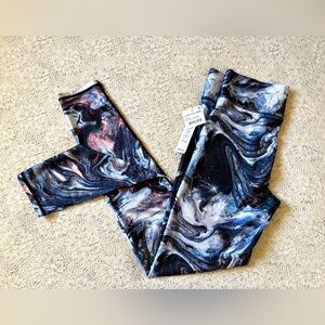NWT M Terez Cosmic Galactic Metallic Marble Starburst Swirl Nordstrom Leggings